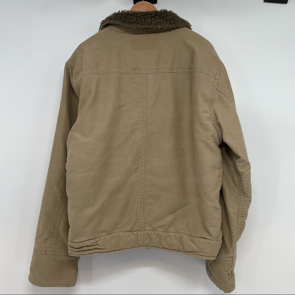 Vintage Abercrombie & Fitch Adirondack Sherpa Lined Work Jacket Coat Mens Medium - Picture 2 of 12